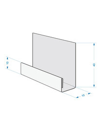 Планка стартовая фасадная Docke 2000 мм оцинкованная сталь - фото 2