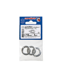 Шайба пружинная оцинкованная 16x27.4 мм DIN 127 (3 шт.) - фото 3