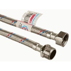 Подводка гибкая для смесителя ТР-сантехника 80 см 1/2 ВР(г) х 1/2 НР(ш) нержавеющая сталь