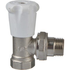 Клапан (вентиль) термостатический угловой Terma (33954) 3/4 НР(ш) х 3/4 ВР(г) с ручной регулировкой