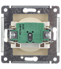 Розетка Hegel Master встраиваемая слоновая кость (РС16-401-01) - фото 2