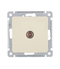 Розетка телевизионная Hegel Master встраиваемая слоновая кость (РСТВ-401-01) - фото 1