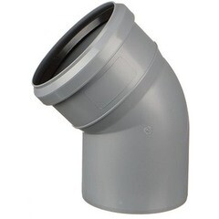 Отвод Pipe Lite Синикон d110 мм 45° для внутренней канализации