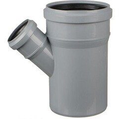 Тройник Pipe Lite Синикон d110х50 мм 45° для внутренней канализации