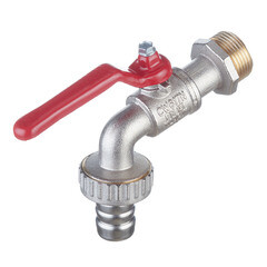 Кран шаровой латунный Tiemme 3/4 НР(ш) х 3/4 НР(ш) ручка со штуцером угловой - фото 4