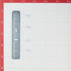 Планка монтажная одинарная Henco для водорозеток прямая (PLF-P-PK) - фото 2
