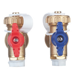 Тройник коллекторный 1" с воздухоотводчиком и с шаровым краном (UFH-ESK060303-M) - фото 4