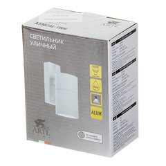 Светильник садово-парковый настенный Arte Lamp Mistero GU10 35 Вт IP44 (A3302AL-1WH) - фото 2