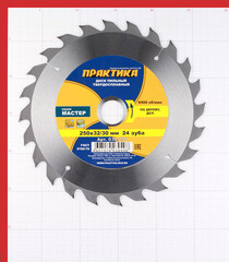 Диск пильный по дереву Практика 250х32/30х2,9 мм 24 зуба (030-498) - фото 2