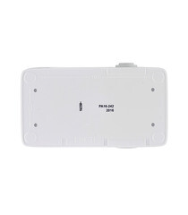 Розетка Hegel Alfa накладная белая со шторками с крышкой (РА16-242) - фото 4