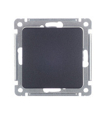 Выключатель Hegel Master одноклавишный встраиваемый черный (ВС10-411-08) - фото 1