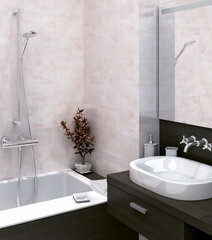 Плитка облицовочная Axima Вечер-1 кофейная 300x200x7 мм (24 шт.=1,44 кв.м) - фото 3