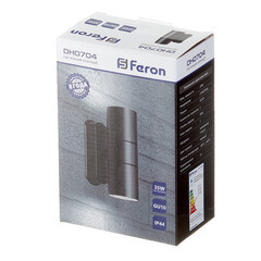 Светильник садово-парковый настенный Feron черный GU10 60 Вт IP44 (11881) - фото 2