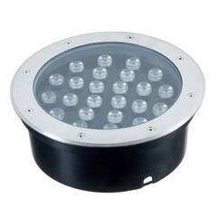 Светильник светодиодный тротуарный встраиваемый Feron металлик 6400К 24 Вт IP67 (32137) - фото 1