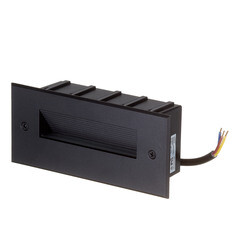 Изображение товара Подсветка для лестниц встраиваемая светодиодная черная 5 Вт 4000К IP65 Feron (41160)