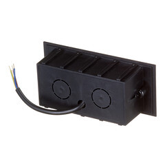 Подсветка для лестниц встраиваемая светодиодная черная 5 Вт 4000К IP65 Feron (41160) - фото 3