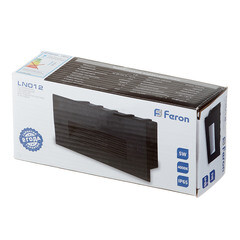 Подсветка для лестниц встраиваемая светодиодная черная 5 Вт 4000К IP65 Feron (41160) - фото 2