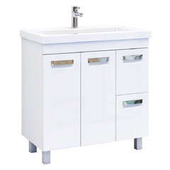 Изображение товара Тумба под раковину Vigo Plaza 80 см напольная белая (tn.PLA.MOD.80.2D.2Y)