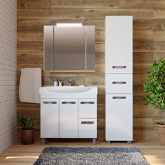 Пенал Vigo Plaza 40 см напольный белый - фото 3