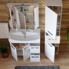 Пенал Vigo Plaza 40 см напольный белый - фото 2