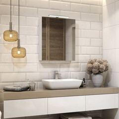 Зеркальный шкаф Vigo Plaza 60х70х15 см с подсветкой белый - фото 2