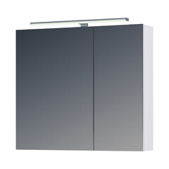Зеркальный шкаф Vigo Plaza 80х70х15 см с подсветкой белый - фото 5