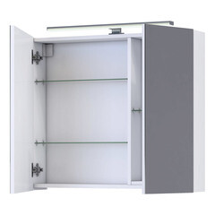 Зеркальный шкаф Vigo Plaza 80х70х15 см с подсветкой белый - фото 4