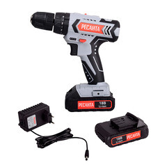 Дрель-шуруповерт ударная аккумуляторная Ресанта ДА-18-2ЛК-У 18 В 2 Ач Li-Ion 2 АКБ и ЗУ (75/14/6) - фото 4