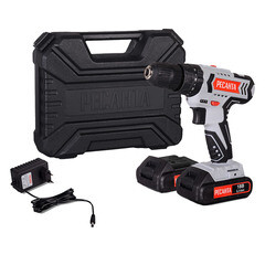 Дрель-шуруповерт ударная аккумуляторная Ресанта ДА-18-2ЛК-У 18 В 2 Ач Li-Ion 2 АКБ и ЗУ (75/14/6) - фото 2