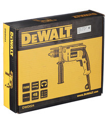 Дрель-шуруповерт сетевая ударная DeWalt Dwd024-in 750 Вт ключевой патрон - фото 6