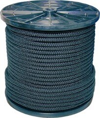 Шнур вязаный полипропиленовый 8 прядей черный d5 мм без сердечника - фото 2