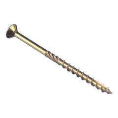 Саморезы по дереву 100x6,0 мм потайная головка конструкционные (100 шт.) - фото 5