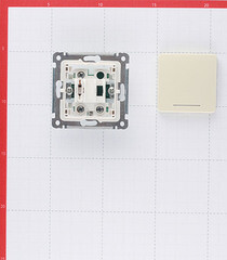 Переключатель Hegel Master одноклавишный встраиваемый слоновая кость с подсветкой (ВС10-462-01) - фото 2