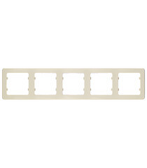 Рамка Hegel Master пятиместная слоновая кость (Р405-01) - фото 1