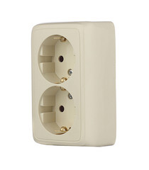 Розетка Hegel Alfa накладная слоновая кость (РА16-153-01) - фото 3