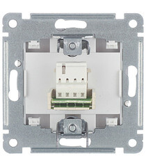 Розетка телефонная Hegel Master встраиваемая серебро RJ11 (РСТ-400-06) - фото 2