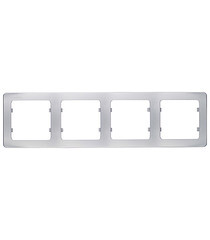 Рамка Hegel Master четырехместная серебро (Р404-06) - фото 1