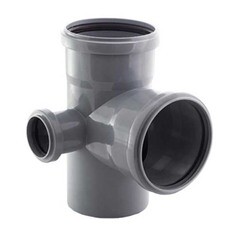 Крестовина Pipe Lite Синикон d110х110х50 мм 87° двухплоскостная правая для внутренней канализации