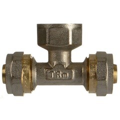 Тройник Terma 16 обж(ц) х 1/2 ВР(г) х 16 обж(ц)