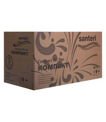 Унитаз-компакт Santeri Воротынский с косым выпуском с сиденьем пластик белый (1.P401.7.S00.00B.F) - фото 6