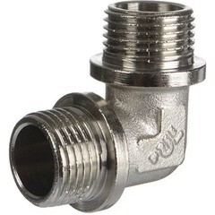 Угол Terma (TRm 06154) 1/2 НР(ш) х 1/2 НР(ш) латунный с ограничителем