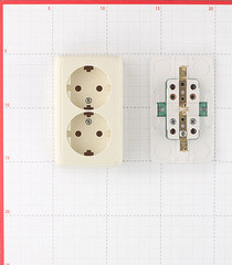 Розетка Hegel Alfa накладная слоновая кость (РА16-153-01) - фото 2