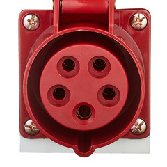 Розетка силовая угловая настенная EKF PROxima 3Р+РЕ+N 16 А 380 В IP44 - фото 2