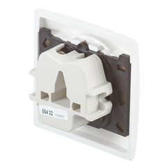 Розетка силовая для электроплит Legrand с заземлением 2Р+Е 20 А 230 В IP20 слоновая кость (55422) - фото 4