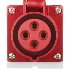 Розетка силовая угловая настенная EKF PROxima 3Р+РЕ 16 А 380 В IP44 - фото 4