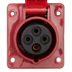 Розетка силовая настенная EKF PROxima 3Р+РЕ 16 А 380 В IP44 - фото 3