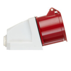 Розетка силовая угловая настенная EKF PROxima 3Р+РЕ 32 А 380 В IP44 - фото 2