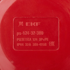 Розетка силовая угловая настенная EKF PROxima 3Р+РЕ 32 А 380 В IP44 - фото 3