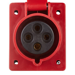 Розетка силовая настенная EKF PROxima 3Р+РЕ 32 А 380 В IP44 - фото 3