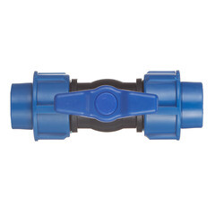 Кран шаровой ПНД компрессионный 20х20 мм - фото 4